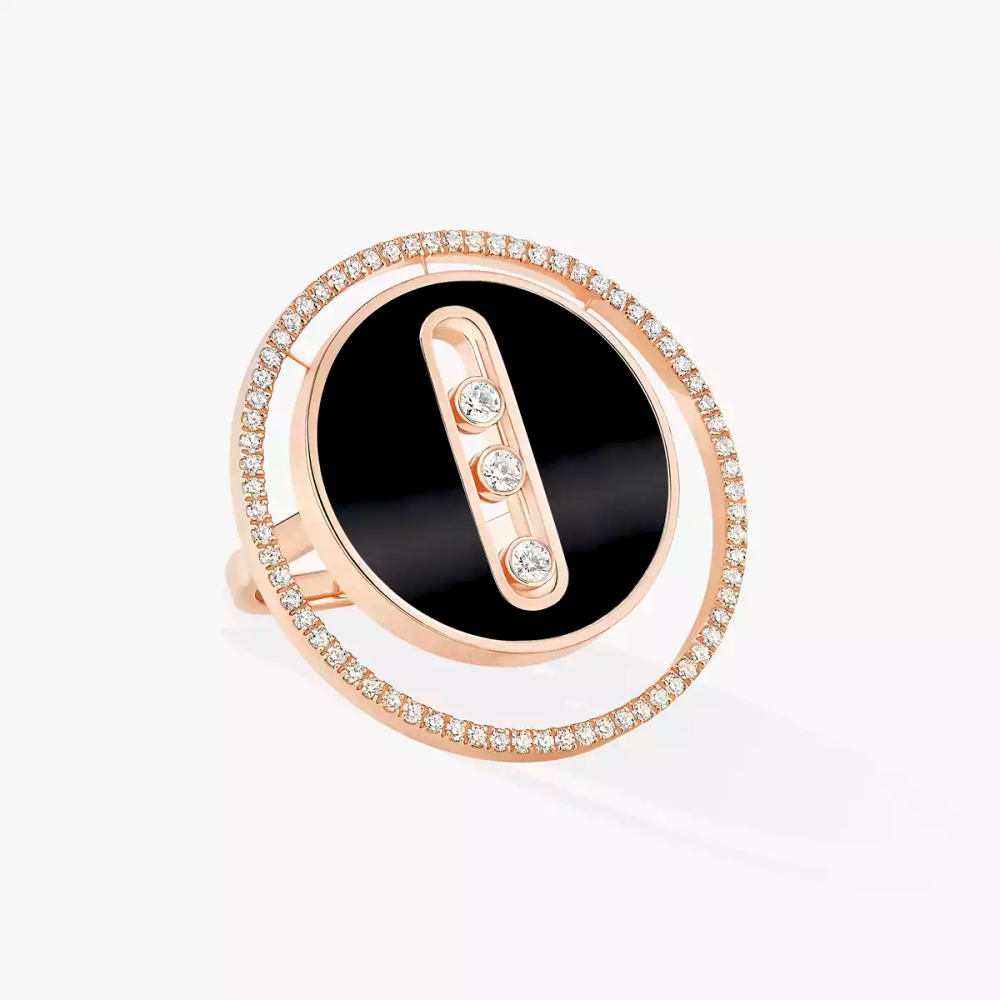 Lucky Move onyx ring large