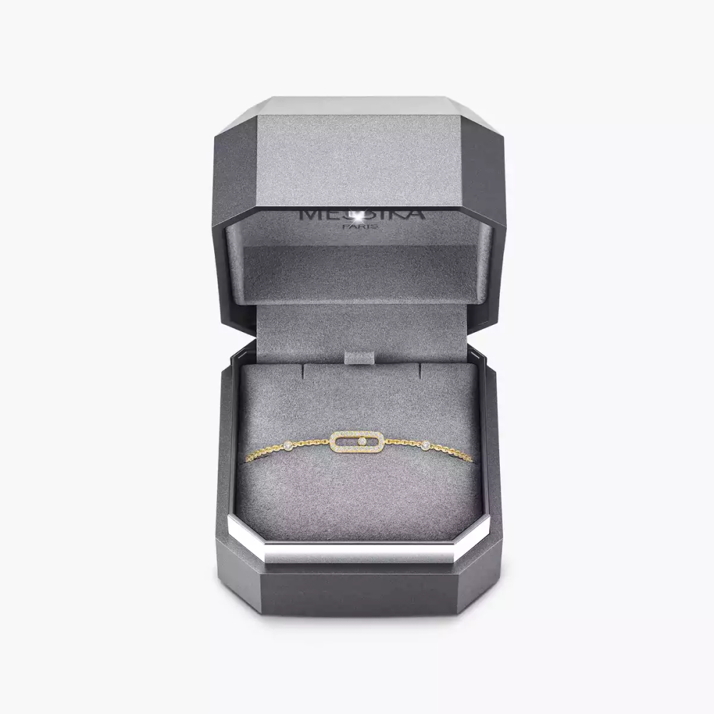 Move Uno Armband mit Diamanten ausgefasst