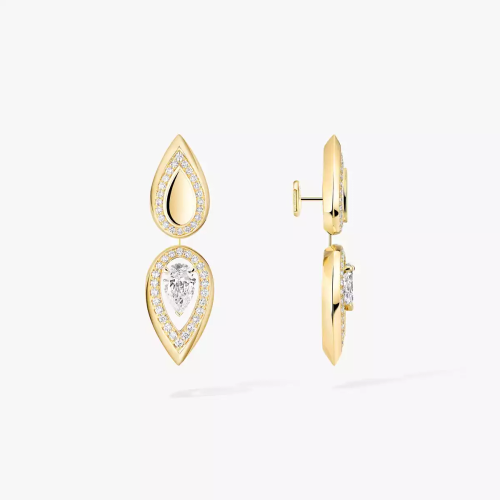 Fiery drop earrings