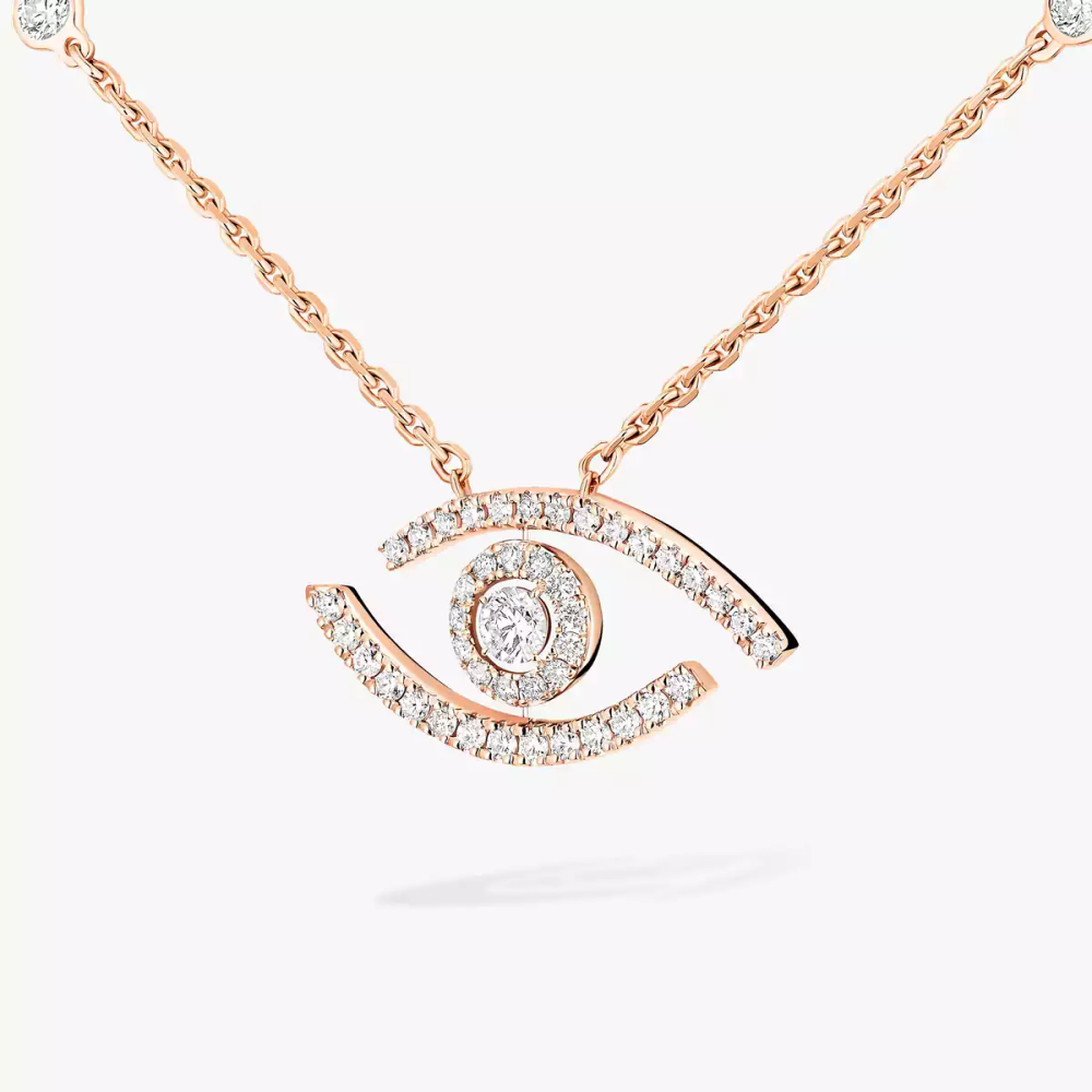 Lucky Eye pavé necklace
