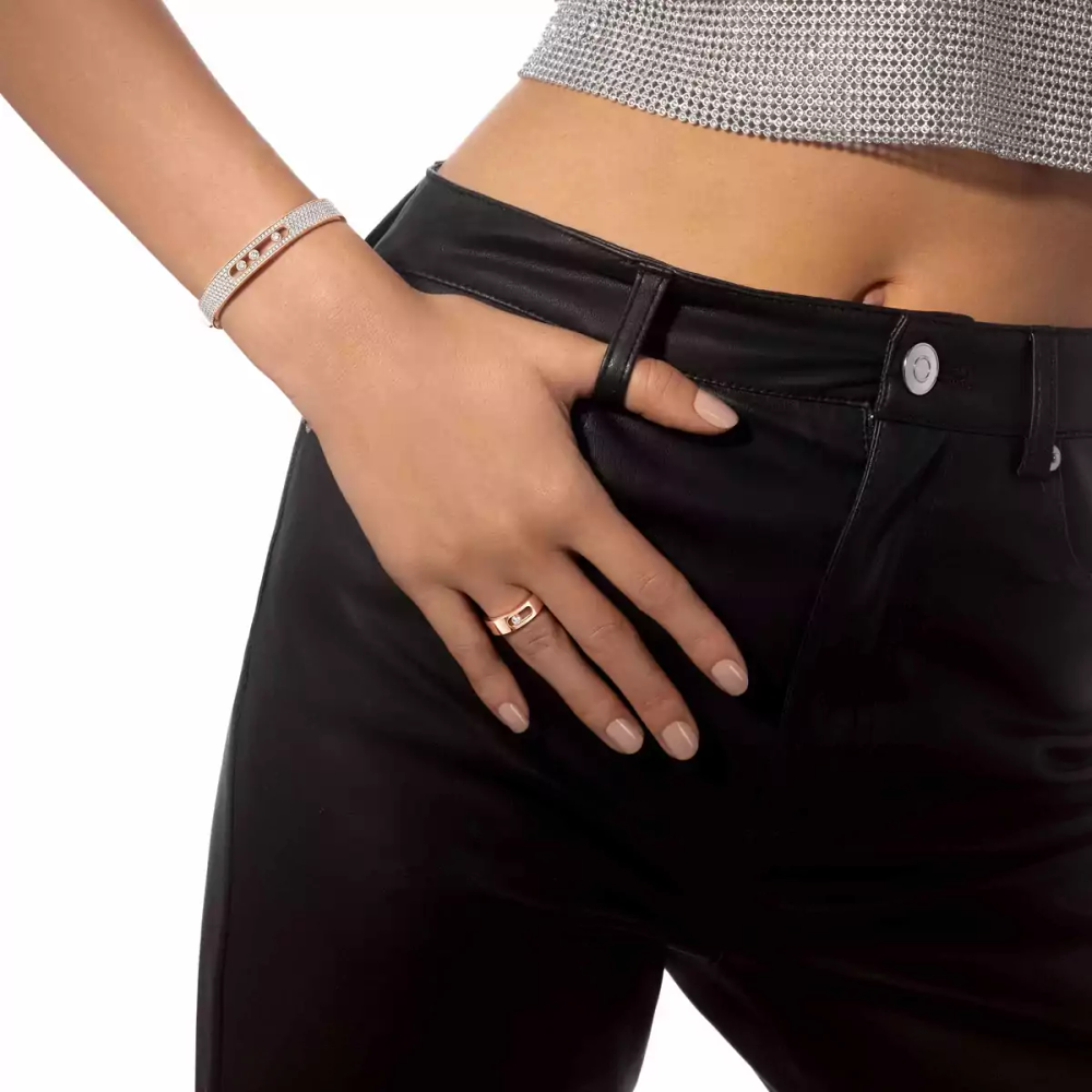 Move Joaillerie wedding ring Pink Gold Diamond Ring