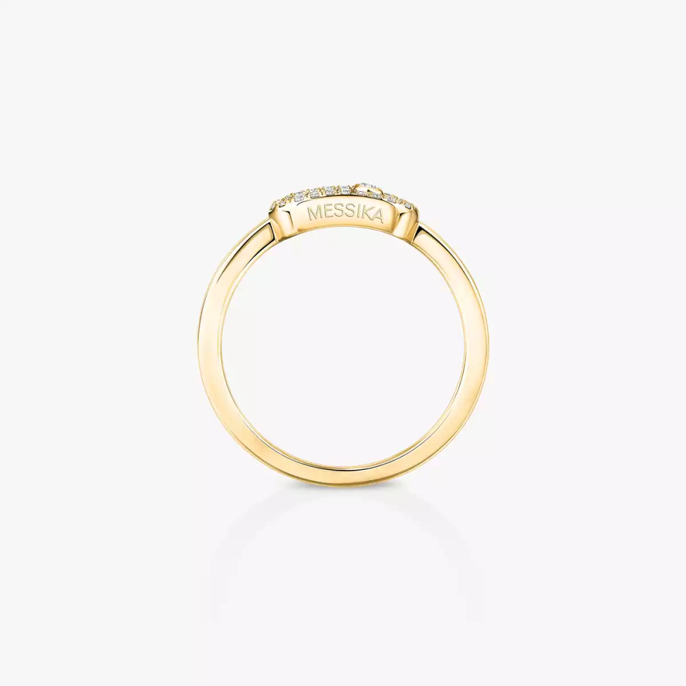 Move Uno half pavé ring