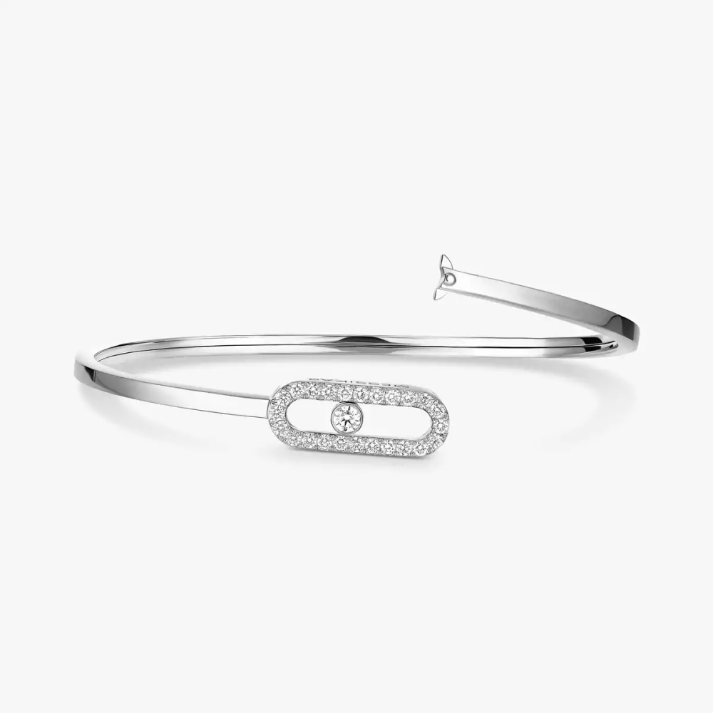 Move Uno Flex Armreif Mit Diamanten ausgefasst MM