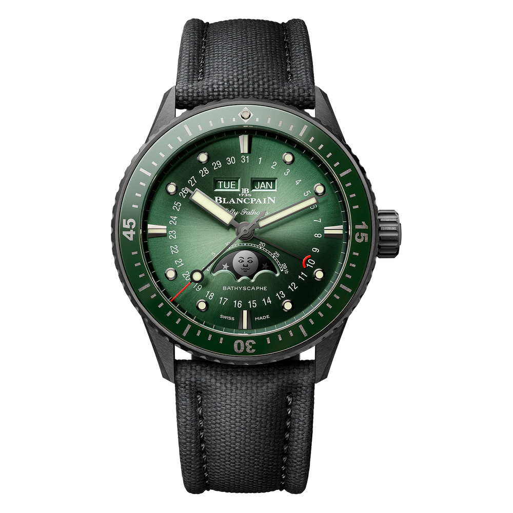 Fifty Fathoms Bathyscaphe Quantième Complet Phases de Lune