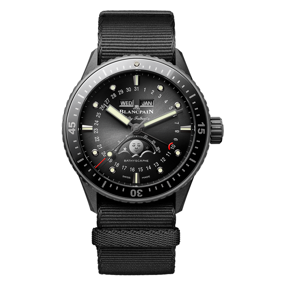 Fifty Fathoms Bathyscaphe Quantième Complet Phases de Lune