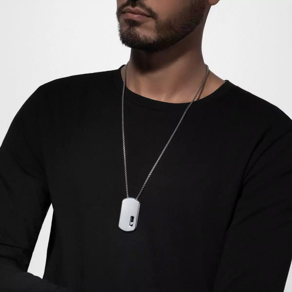 Move Titanium pendant necklace large