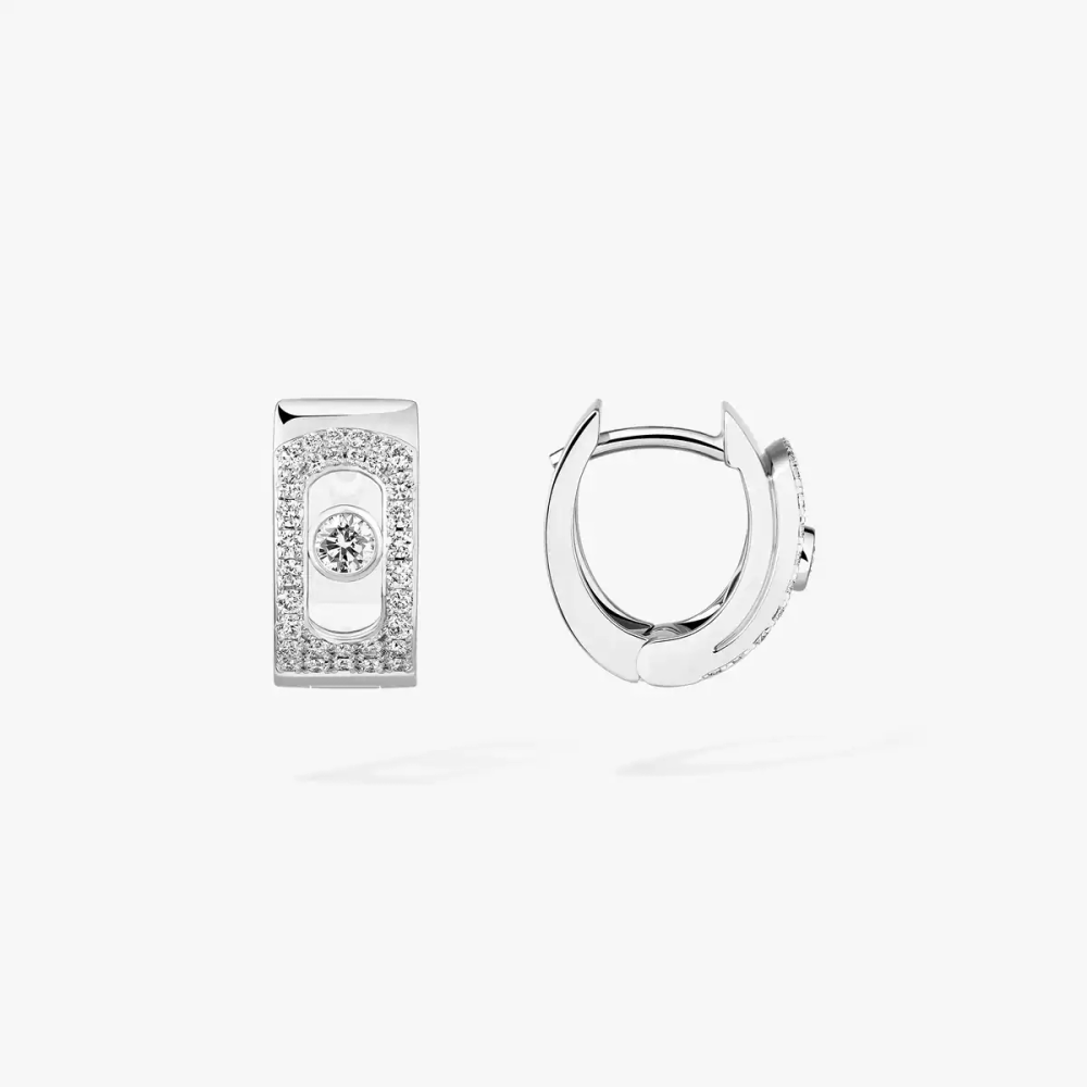Move Noa Creolen mit Diamanten ausgefasst