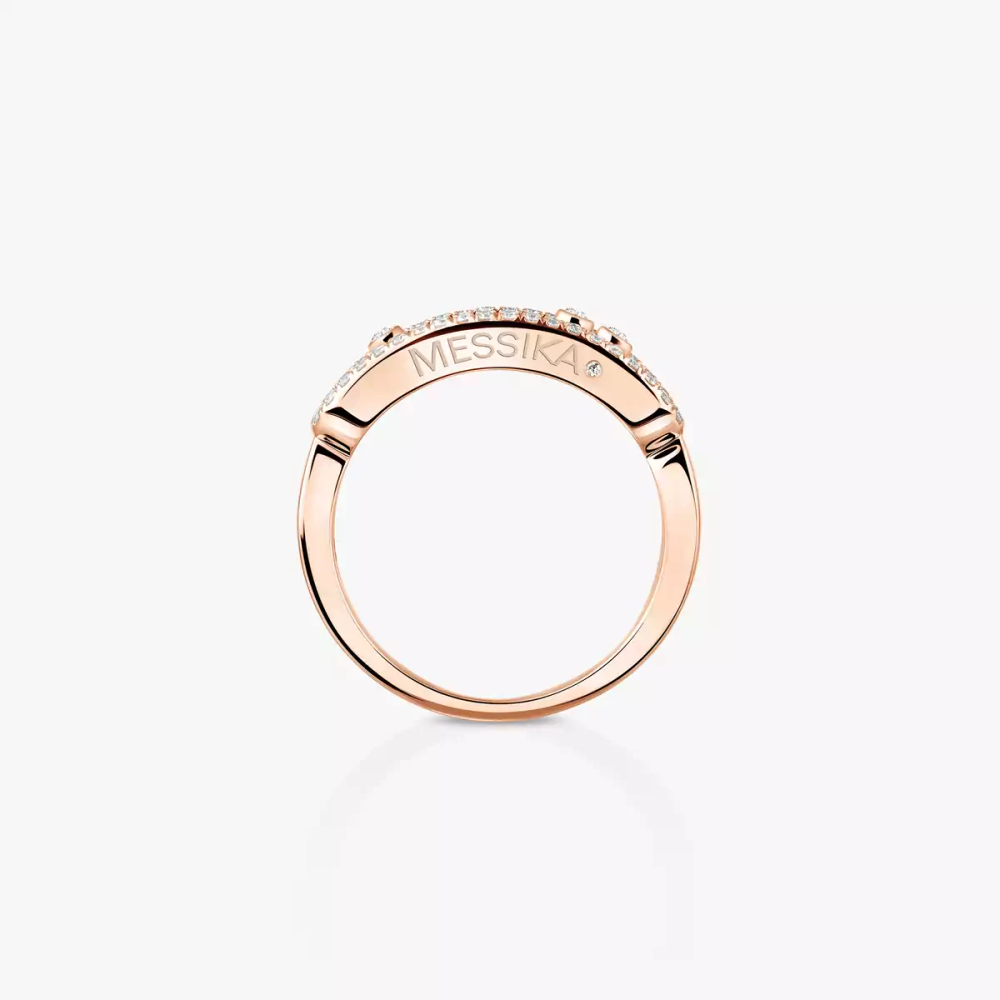 Move Classique Ring mit Diamanten ausgefasst, kleines Modell