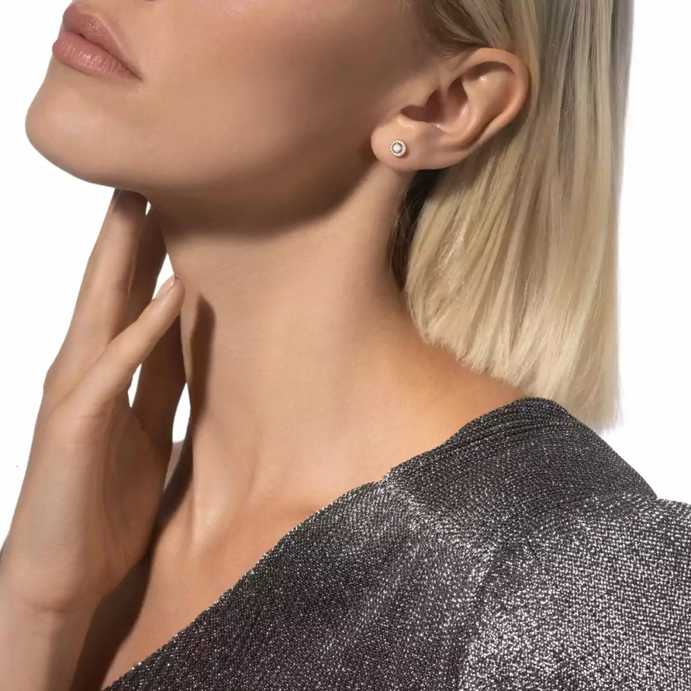 Joy 0,10 kt Ohrringe Diamant Roségold