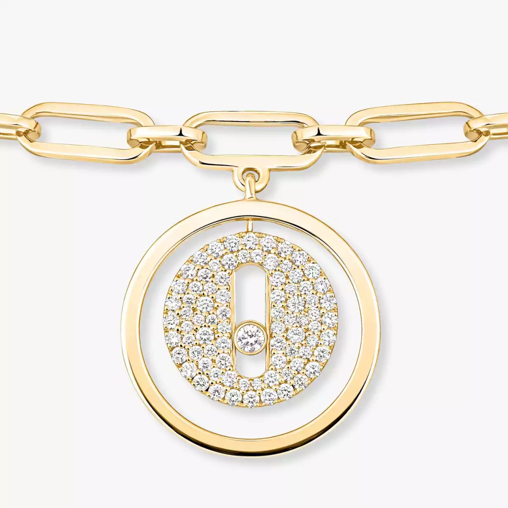 Lucky Move pavé anklet