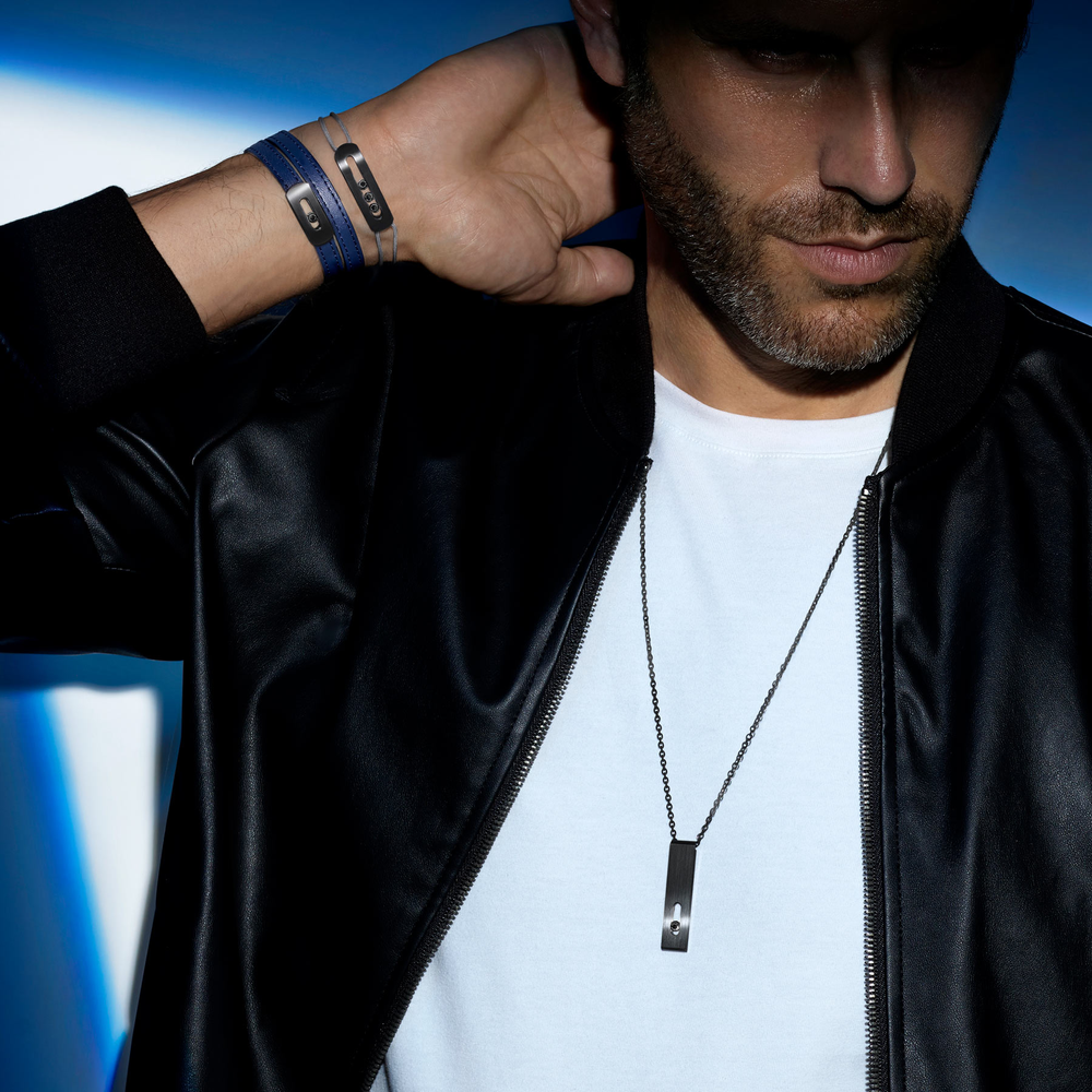 Move Titanium Armband Schnur Schwarz, mittelgroßes Modell