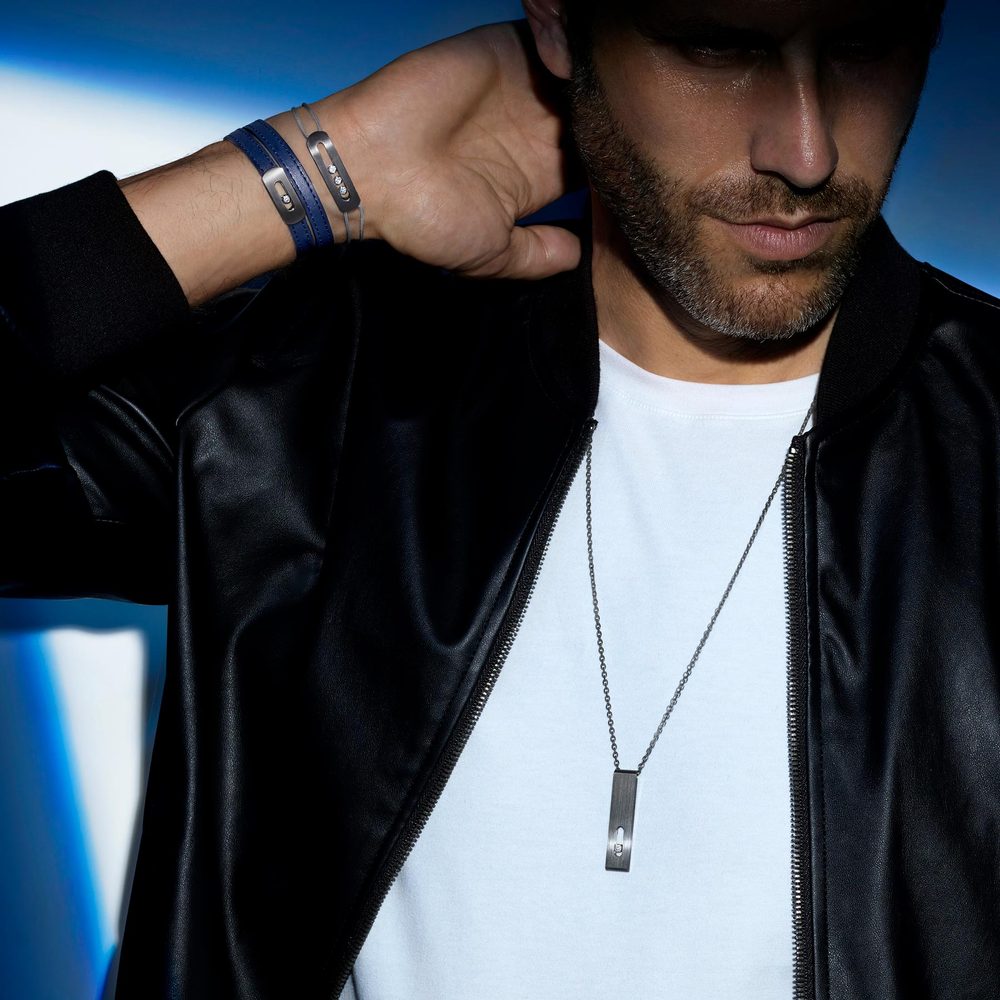 Move Titanium Armband Schnur Anthrazit, mittelgroßes Modell