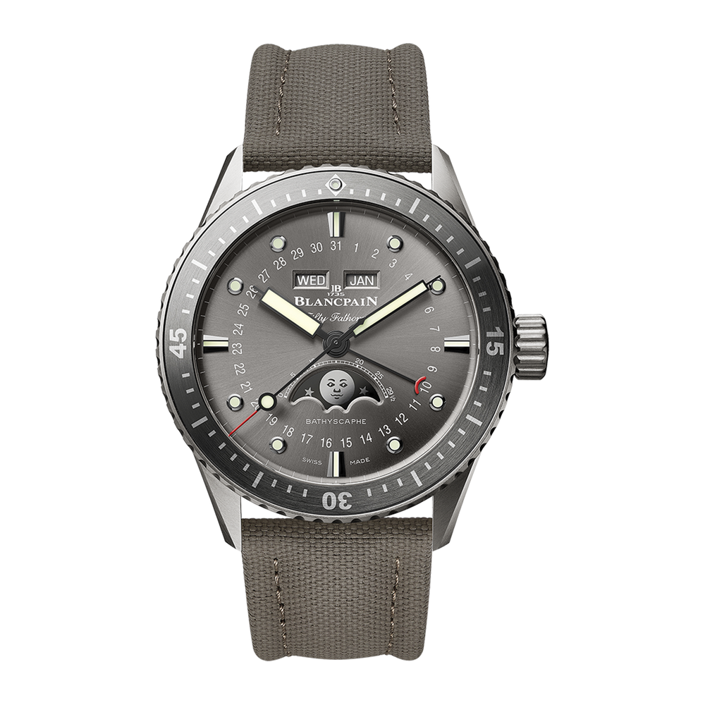 Fifty Fathoms Bathyscaphe Quantième Complet Phases de Lune