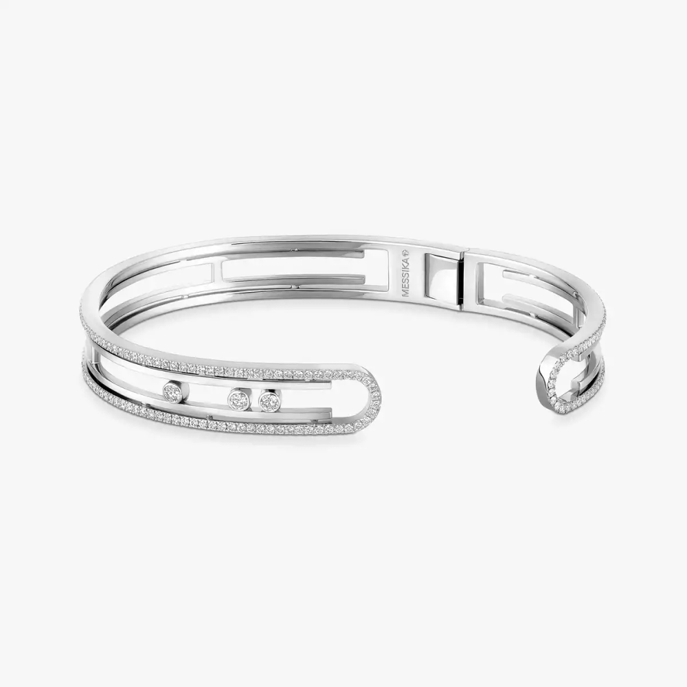 Bangle Move 10th Bracelet Diamant Or Blanc