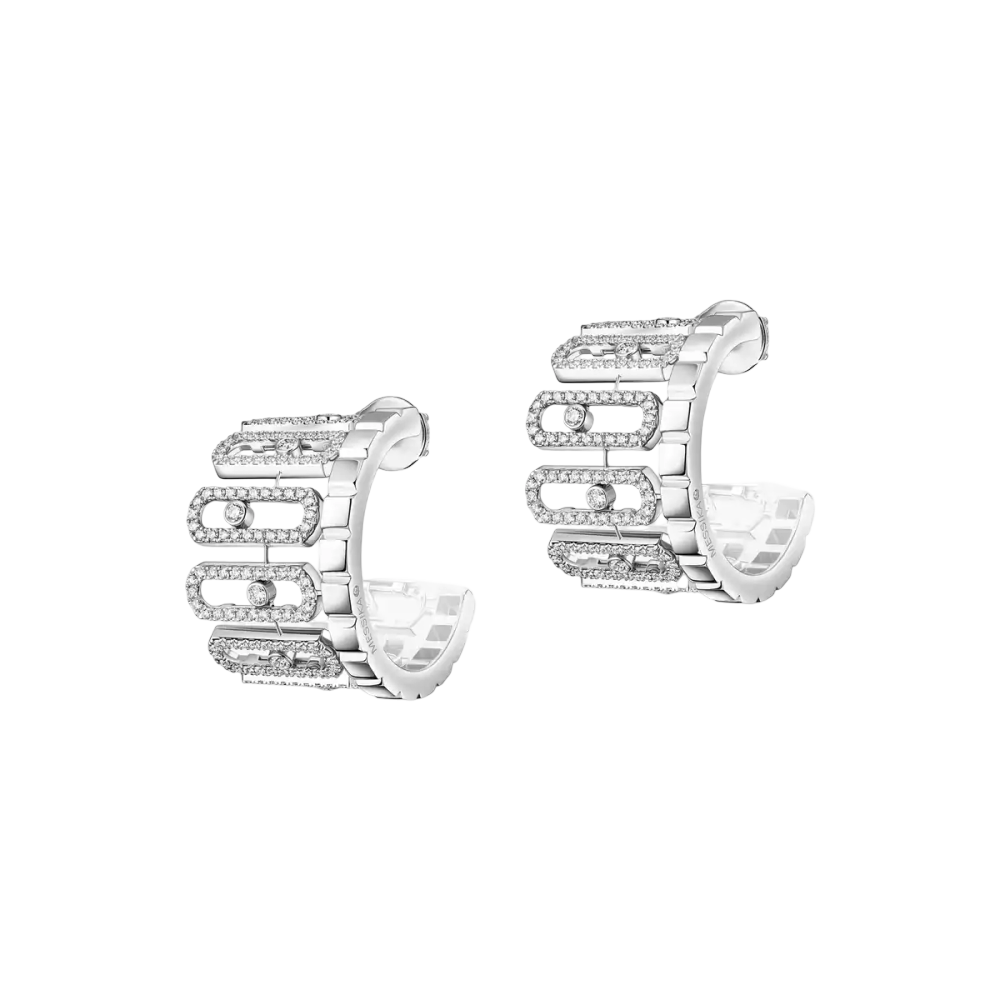 Boucles d'oreilles pavées Move Iconica