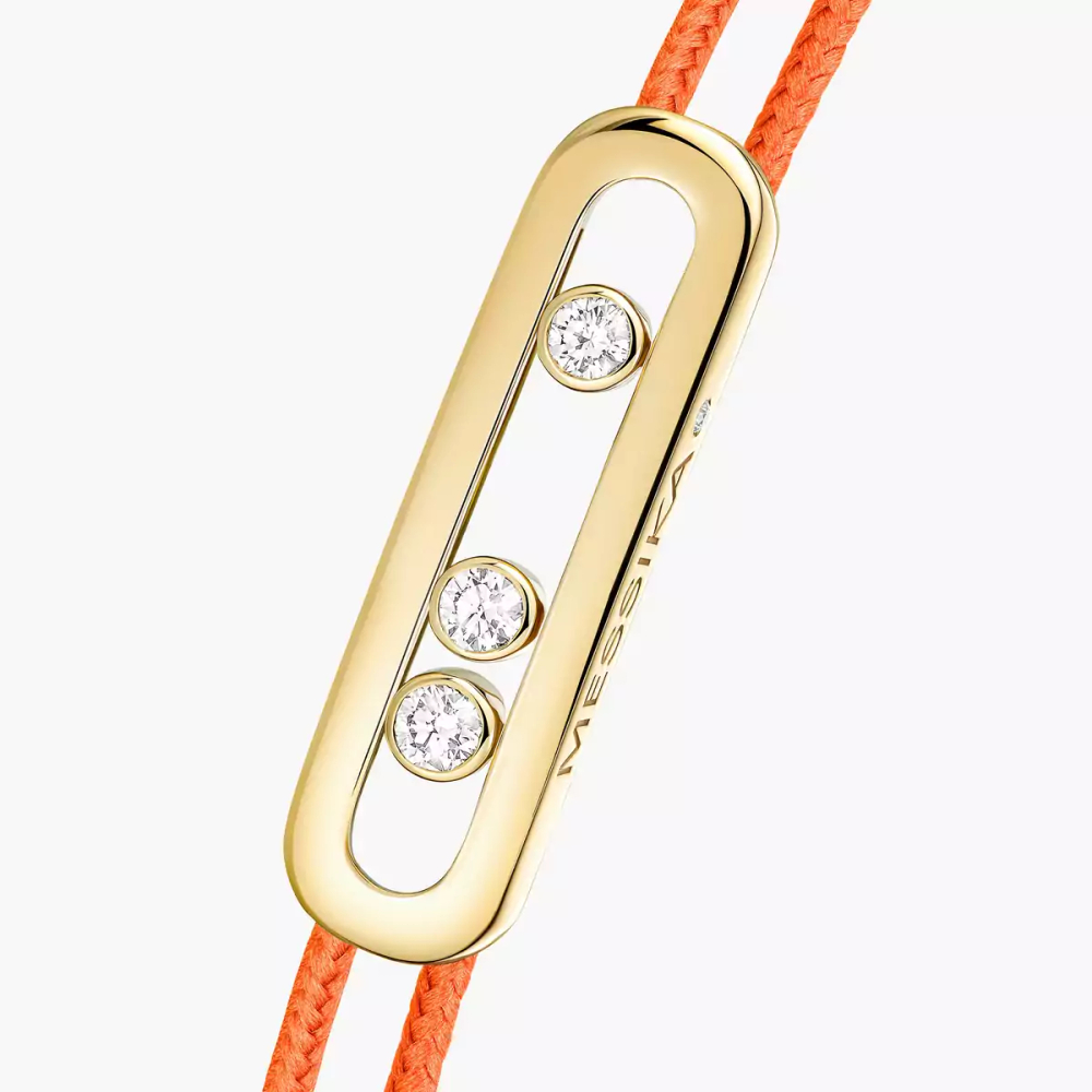 Messika Care(s) orange cord bracelet