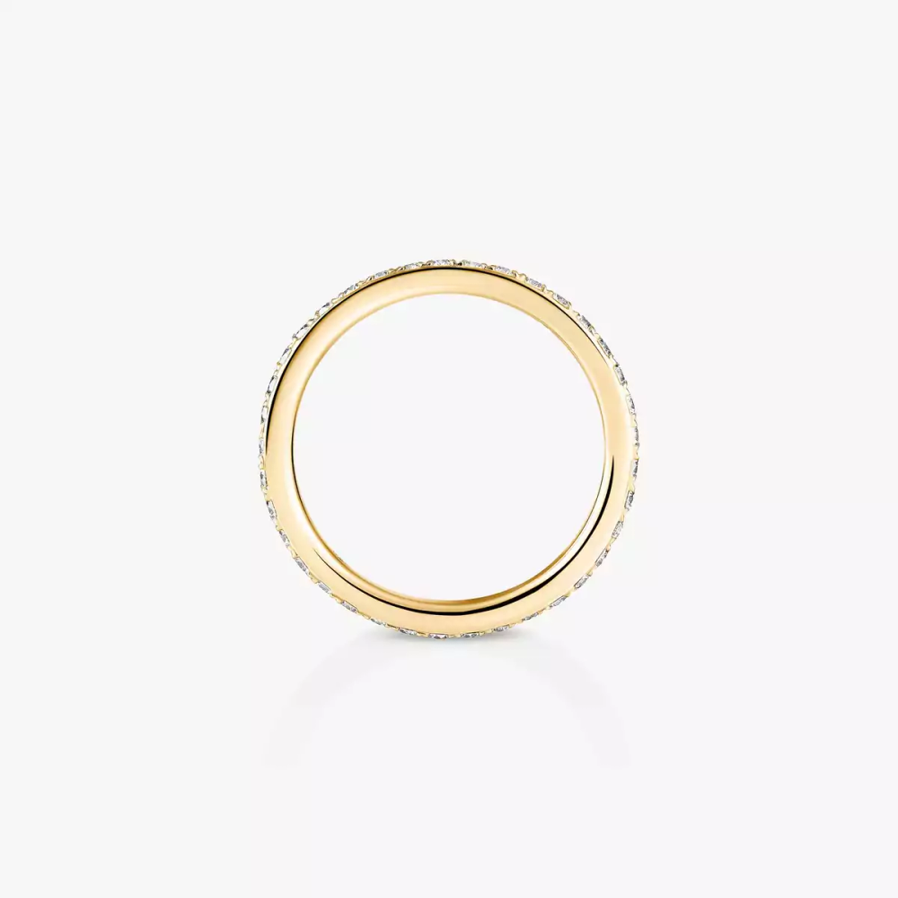 Gatsby Wedding Ring Yellow Gold Diamond Ring