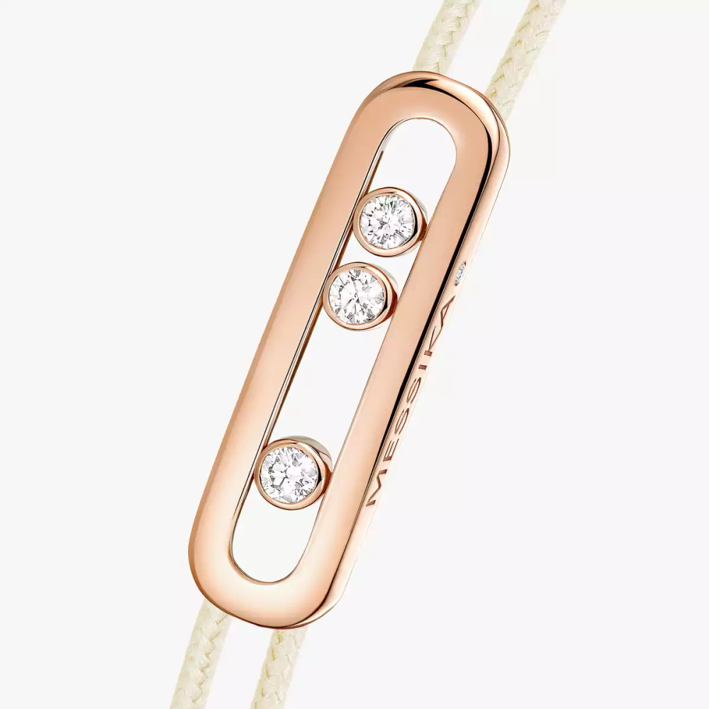 Messika Care(s) cream cord bracelet