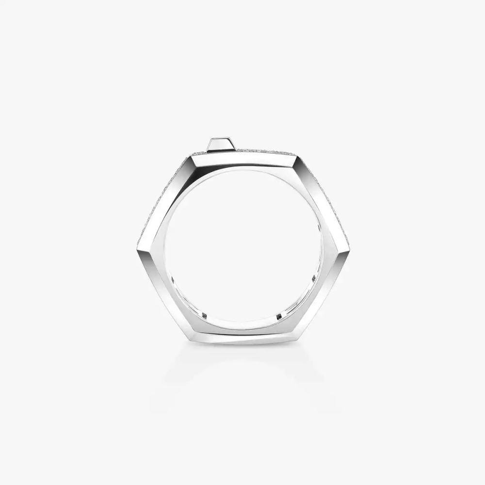 Moderniste pavé ring medium