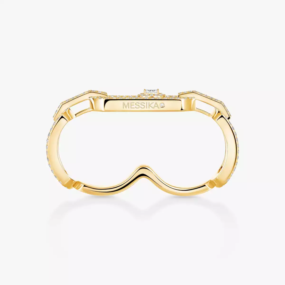 So Move Zwei-Finger Mit Diamanten Ausgefasst