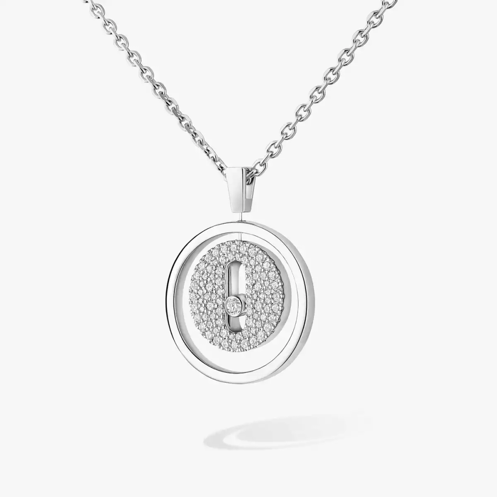 Lucky Move pavé necklace, small model
