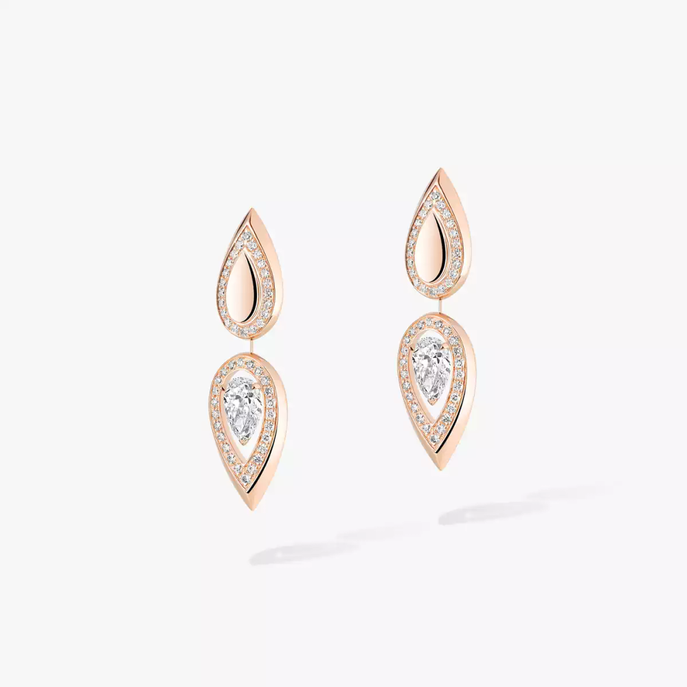 Fiery drop earrings