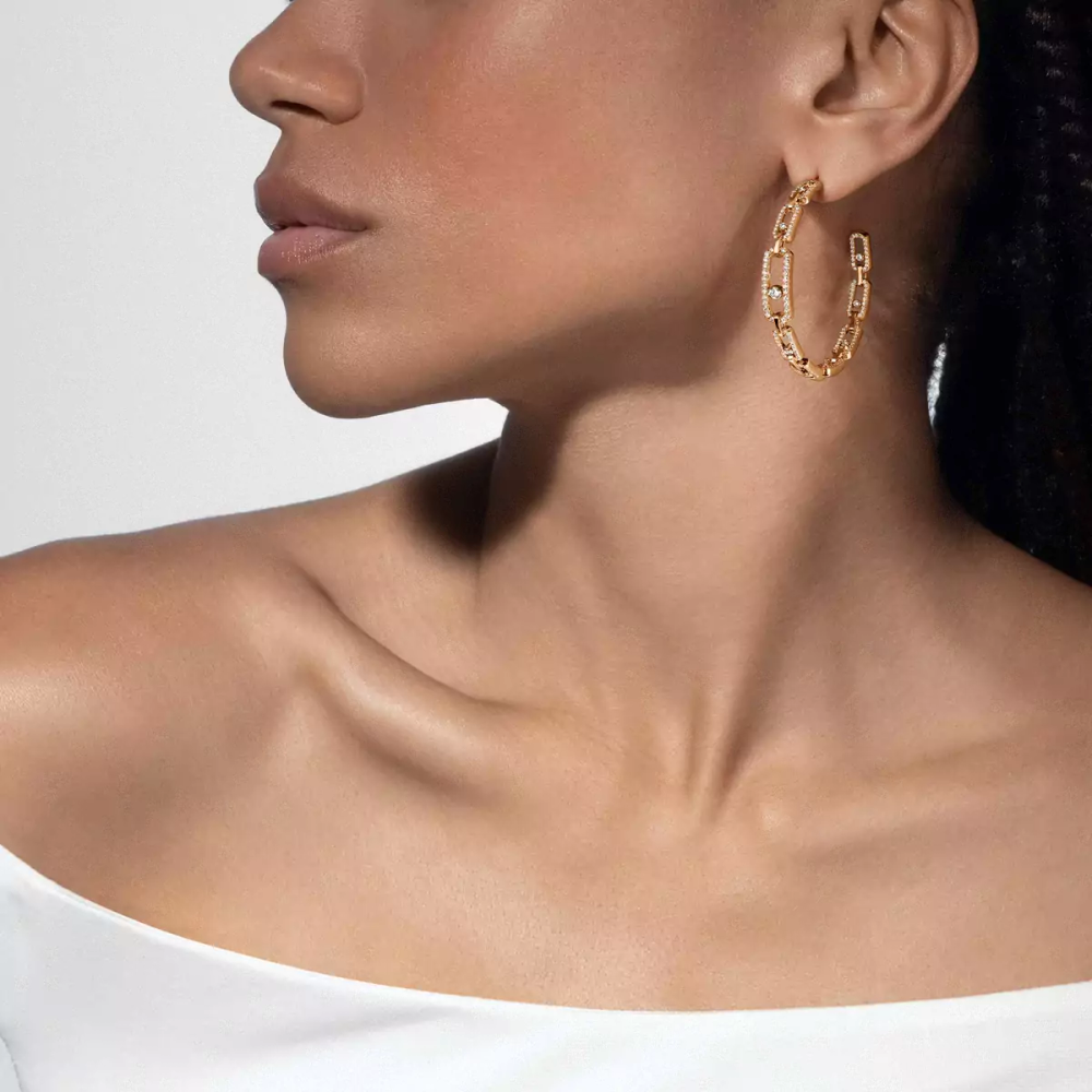 Move Link hoop earrings, medium model