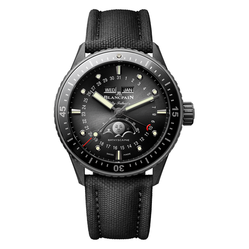 Fifty Fathoms Bathyscaphe Quantième Complet Phases de Lune