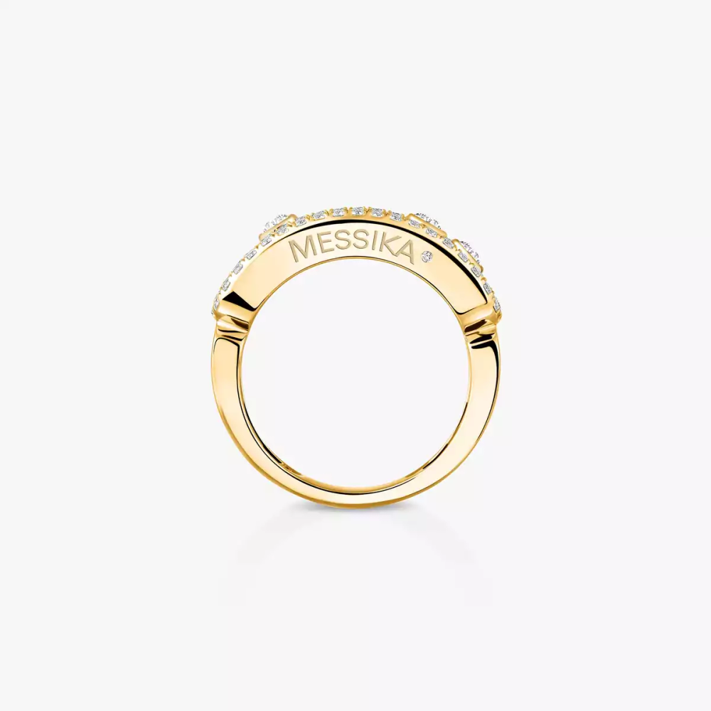 Move Classique Pavé Yellow Gold Diamond Ring