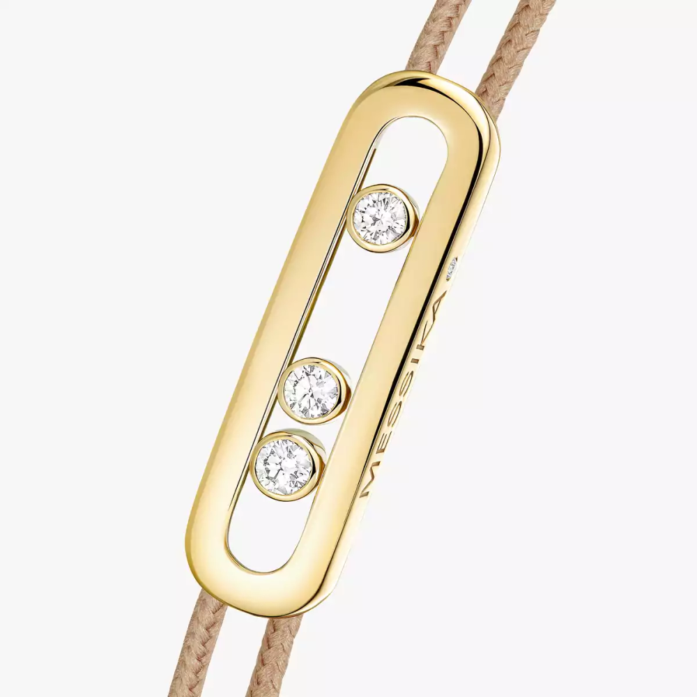 Messika Care(s) Armband Schnur Beige