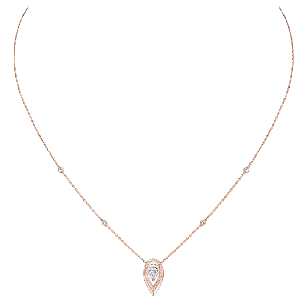 Fiery 0,25 kt Kette Diamant Roségold