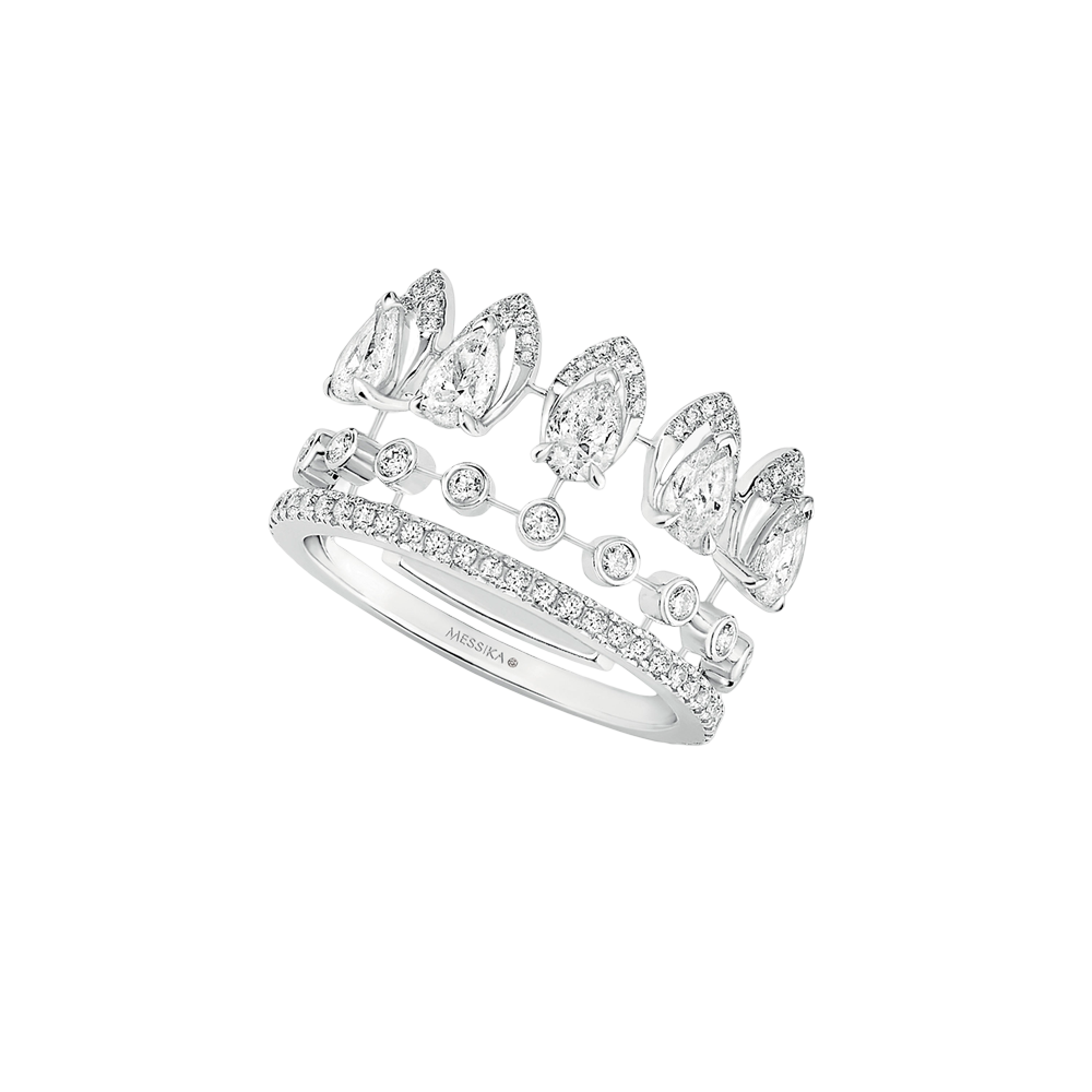 Alliance Desert Bloom White Gold Diamond Ring