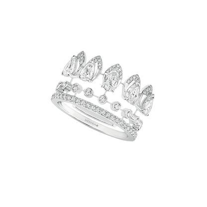 Alliance Desert Bloom White Gold Diamond Ring