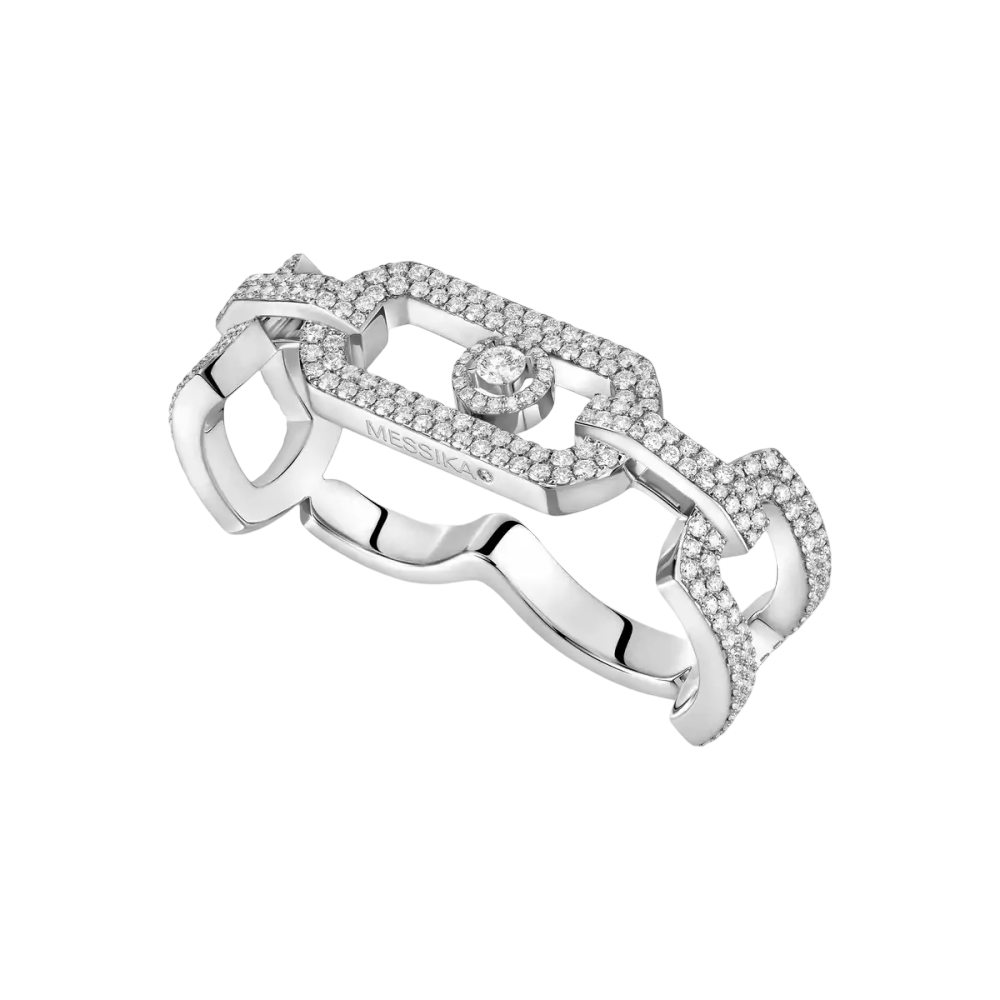 So Move Zwei-Finger Mit Diamanten Ausgefasst
