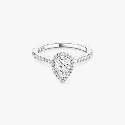 Joy pear-cut solitaire ring, medium model