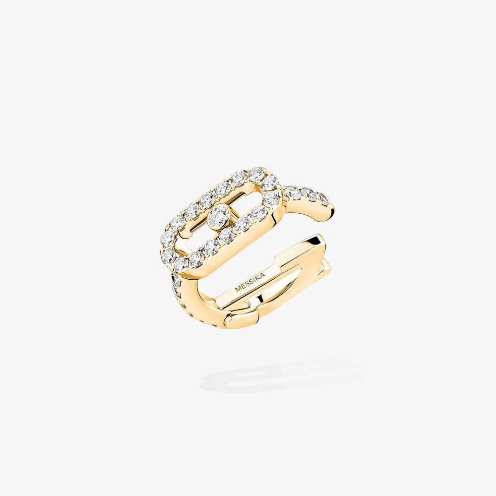 Move Uno pavé clip earring