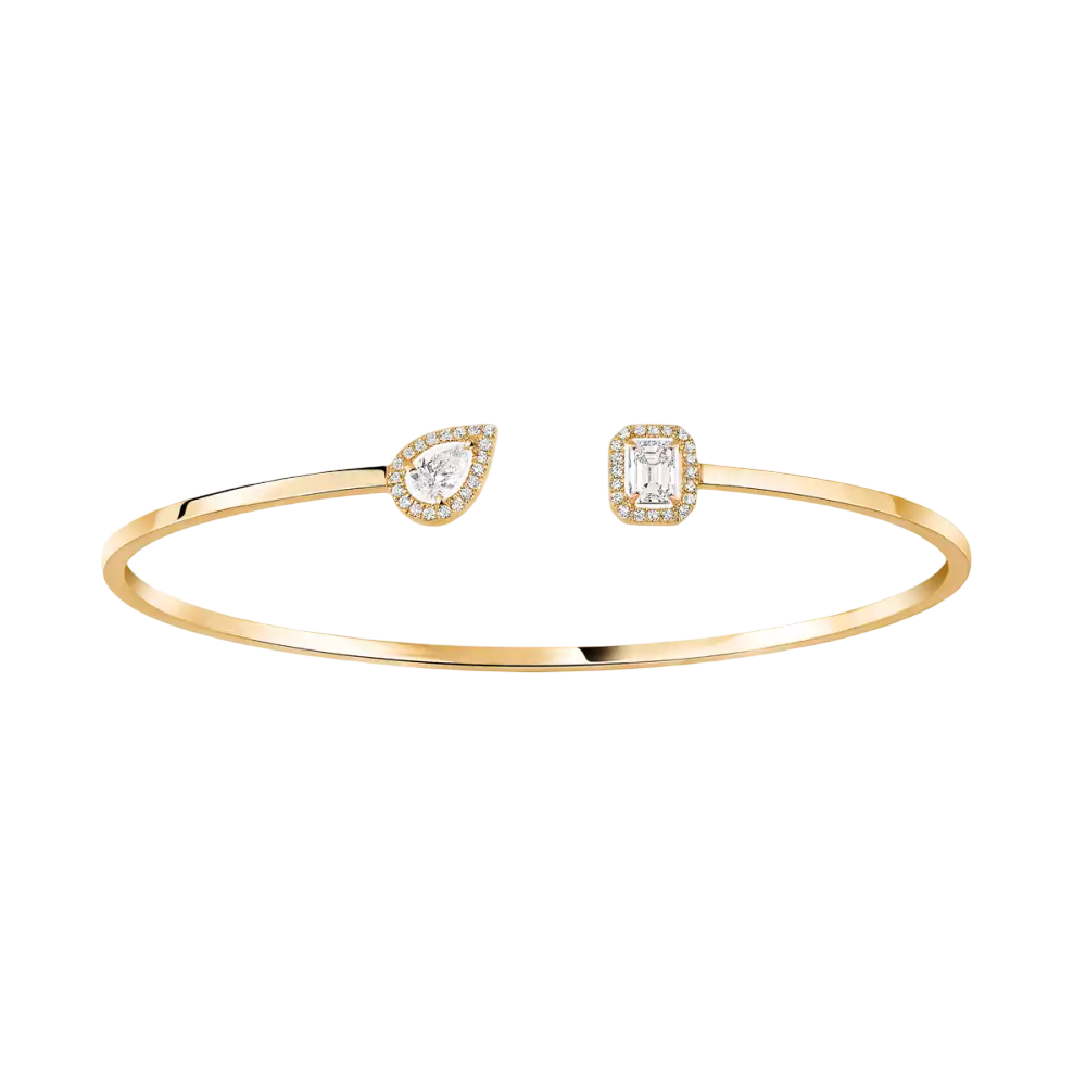 My Twin toi & moi thin bangle 2x 0.15ct