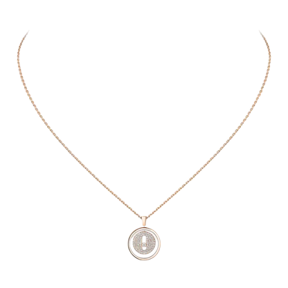 Lucky Move pavé necklace small