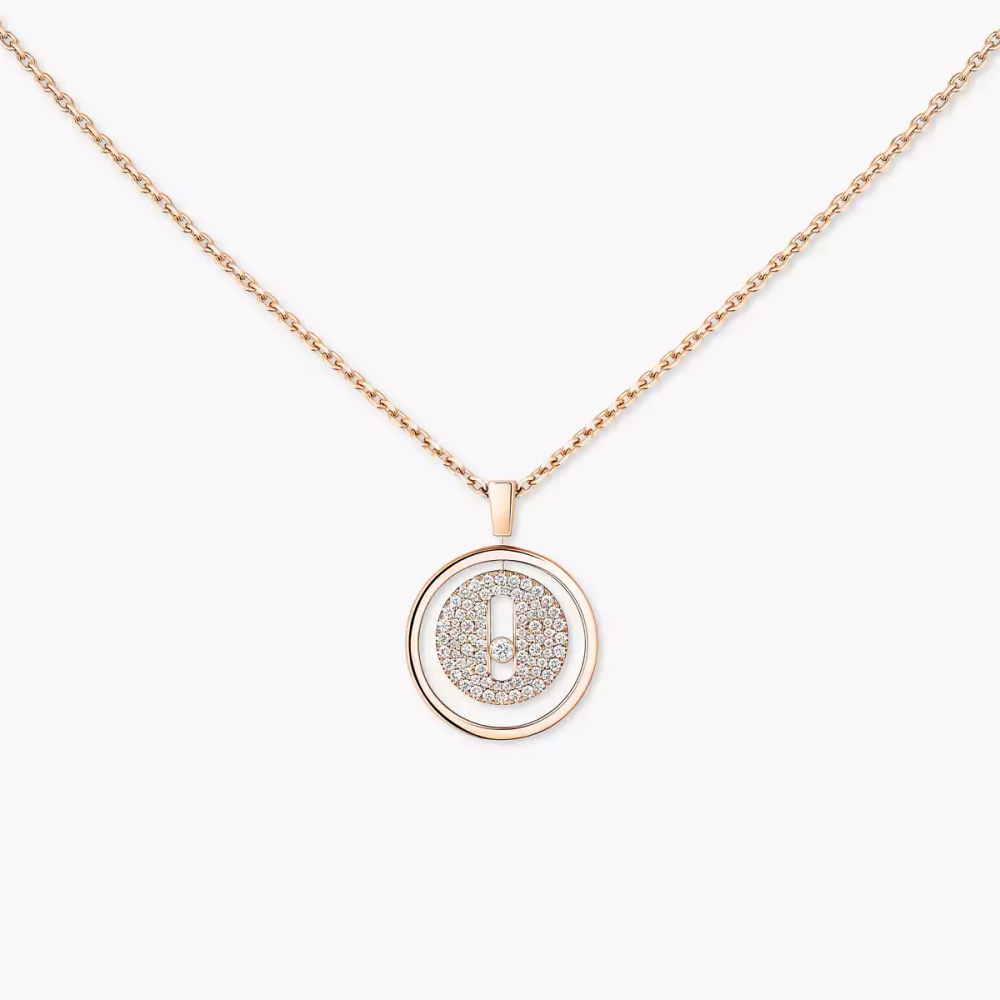 Lucky Move pavé necklace small
