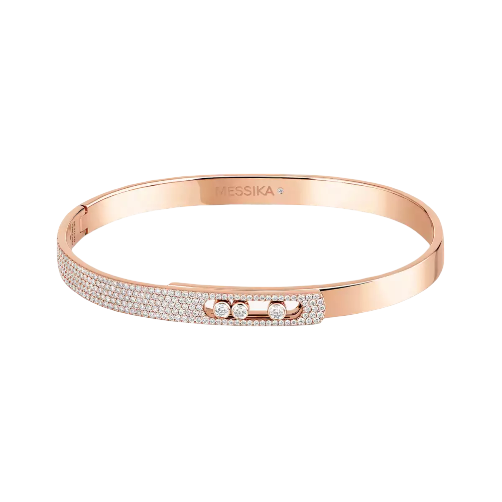 Move Noa half pavé bangle small