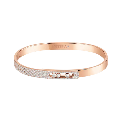 Move Noa half pavé bangle small