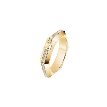 Moderniste pavé ring, small model