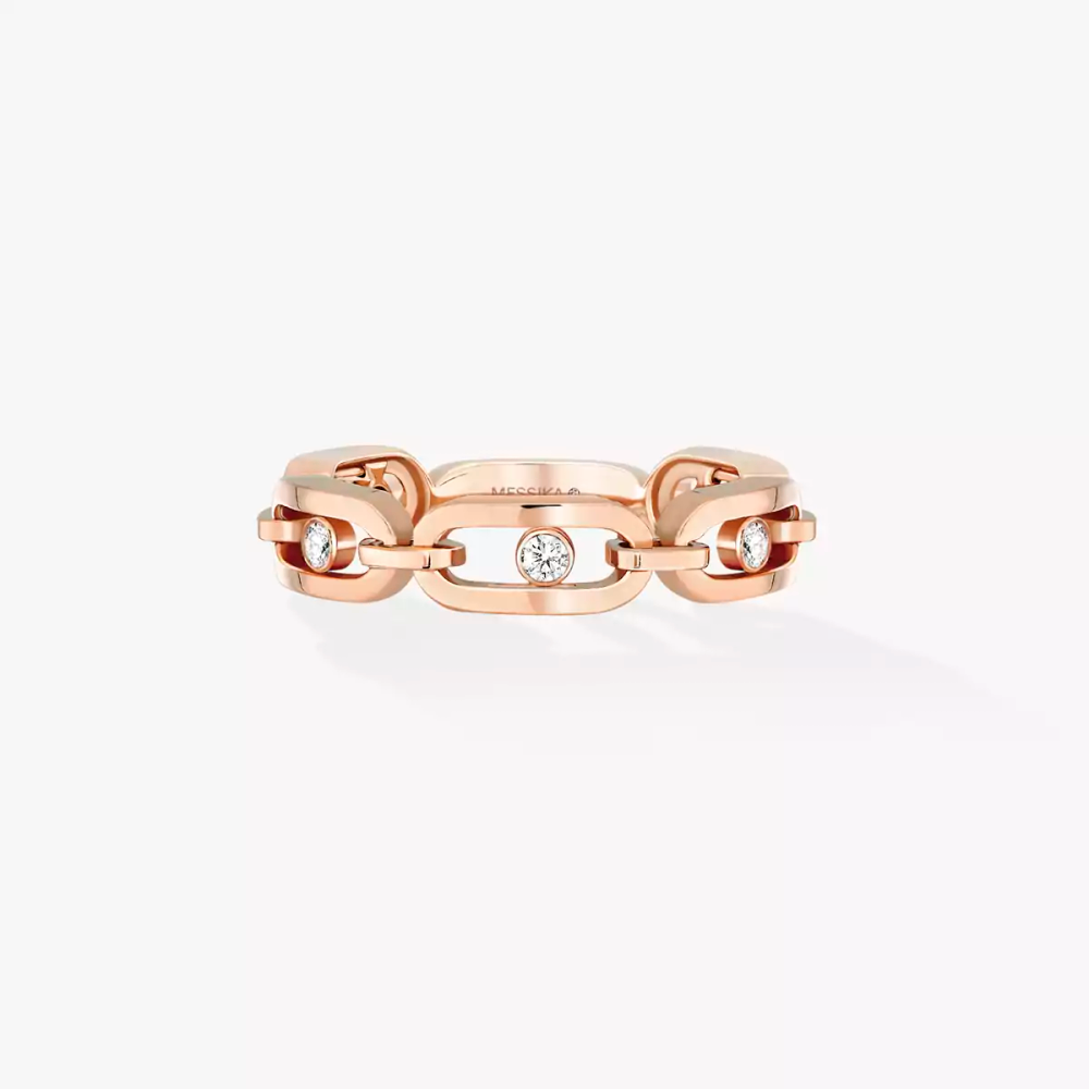 Move Link Multi Ring Diamant Roségold