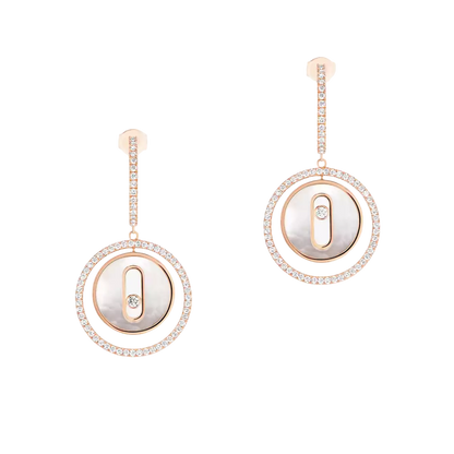 Boucles d'oreilles nacre blanche Lucky Move PM