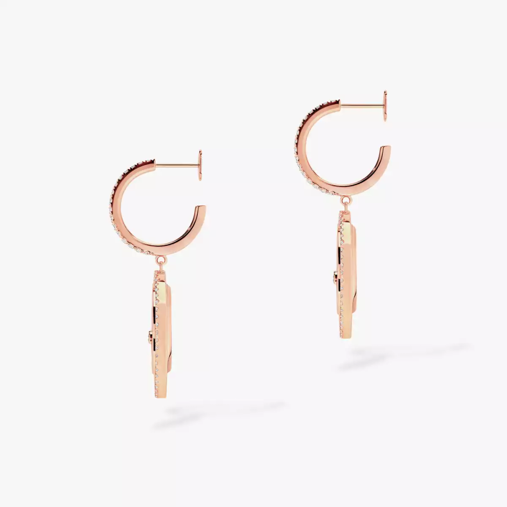 Lucky Move white mother-of-pearl earrings small