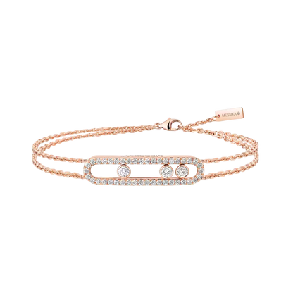 Bracelet pavé Move Classique Armband Diamant Roségold