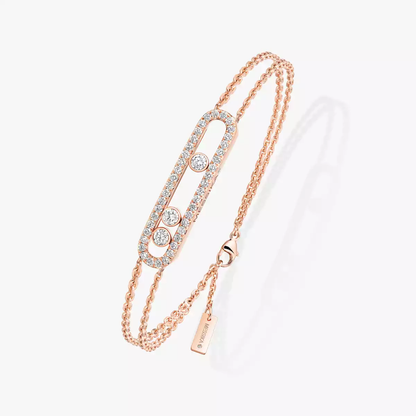 Bracelet pavé Move Classique Armband Diamant Roségold