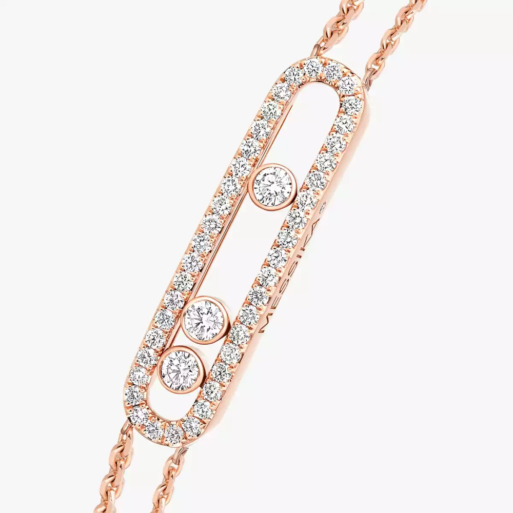 Bracelet pavé Move Classique Armband Diamant Roségold