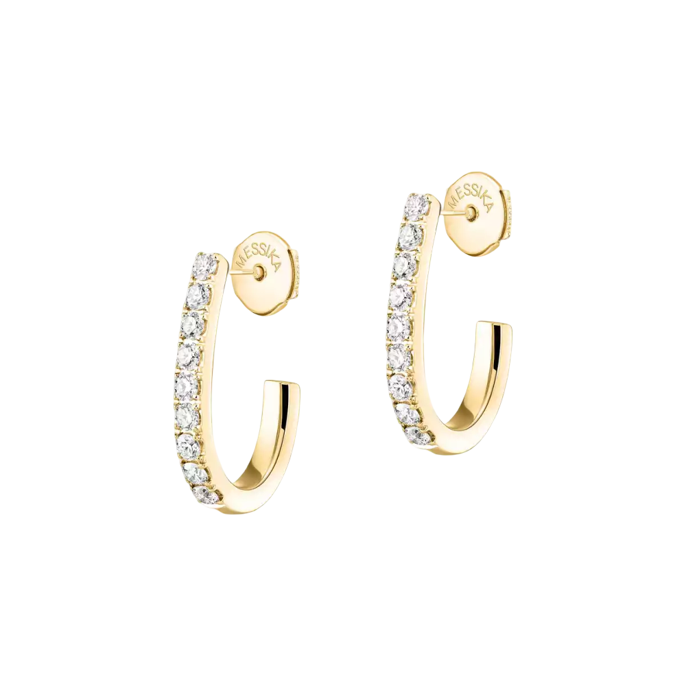 Gatsby hoop earrings small