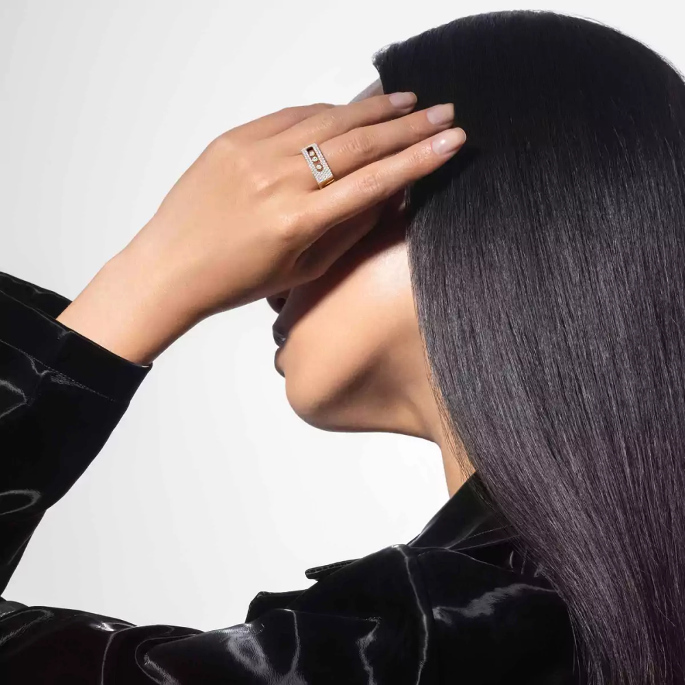 Bague pavée Move Noa GM Bague Diamant Or Jaune